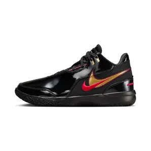 Nike Zoom LeBron NXXT Gen AMPD “Black / University Red / Metallic Gold” (FJ1566-001)