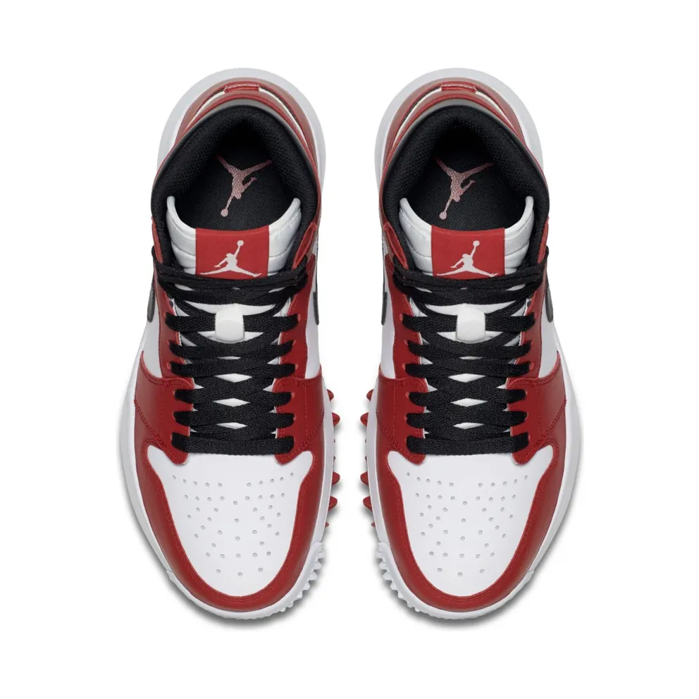 Jordan 1 Retro Golf Cleat Chicago White/Black-Varsity Red (917717-100)