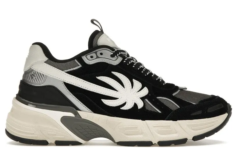Palm Angels The Palm Runner Black White (PMIA098R24LEA0011009)