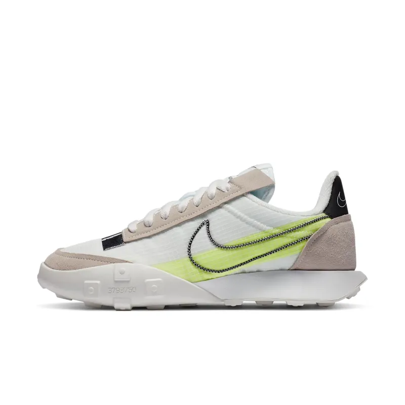 Nike Waffle Racer 2X Summit White (W) Summit White/Volt/Chrome (DC4467-100)