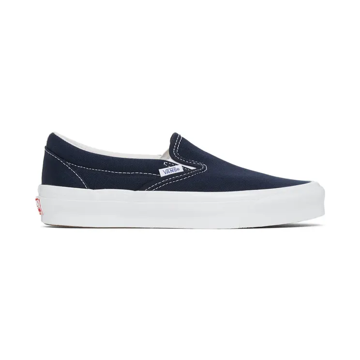 Vans Navy OG Classic Slip-On LX Sneakers (VN0A45JK1X7)