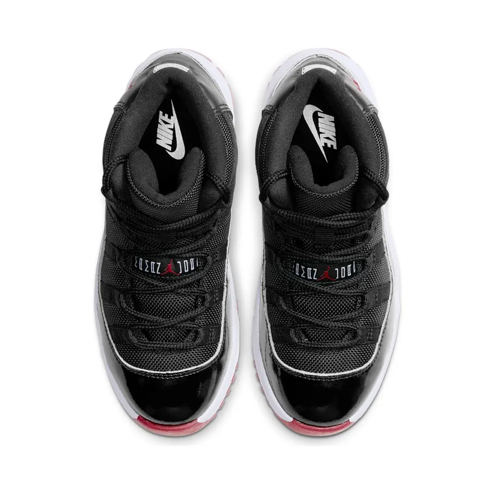 Jordan 11 Retro Playoffs Bred 2019 (PS) Black/White-Varsity Red (378039-061)