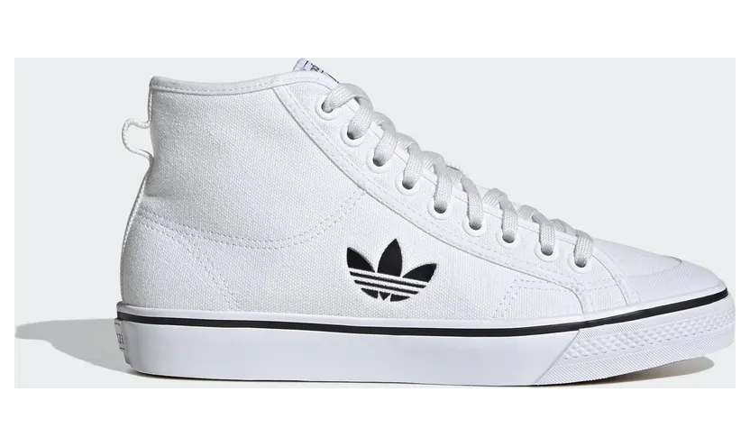 Adidas Nizza High ‘Cloud White’ Cloud White/Cloud White/Core Black (FW8351)