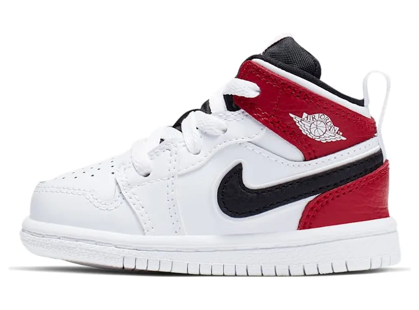 Air Jordan 1 Mid TD ‘White Gym Red’ White/Black/Gym Red (640735-116)