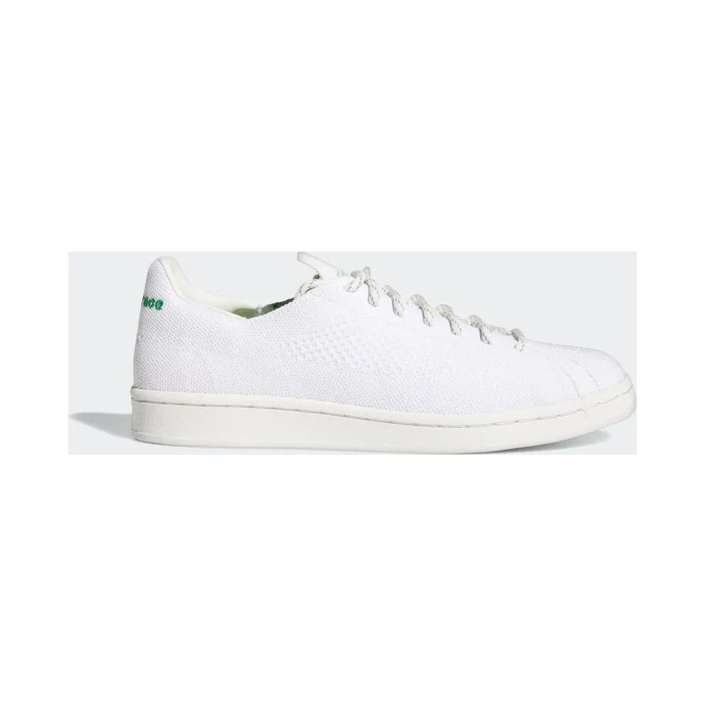adidas Pharrell Williams Primeknit Superstar Schuh Core White / Core White / Vivid Green (GX0194)