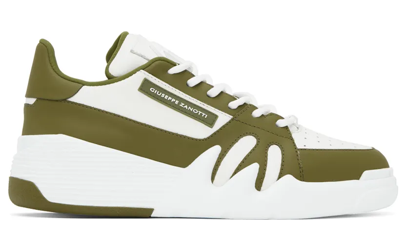 Giuseppe Zanotti Khaki & White Talon Sneakers (RM10005-93011)