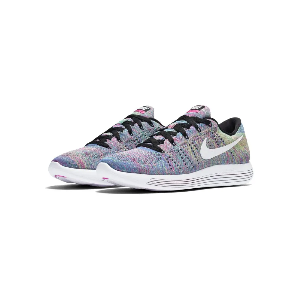 Nike LunarEpic Flyknit Low Multi-Color (W) Black/White-Racer Blue-Clear Jade (843765-004)