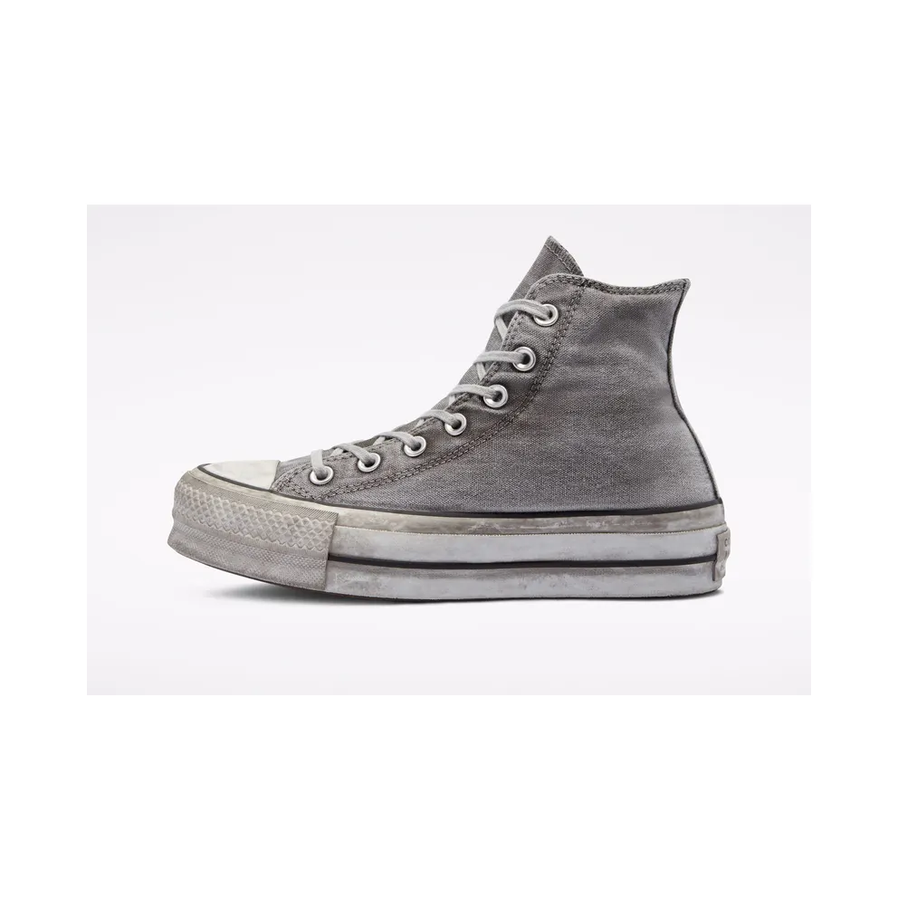 Converse Chuck Taylor All Star Platform Smoked Canvas Grey/Grey/White (563113C)