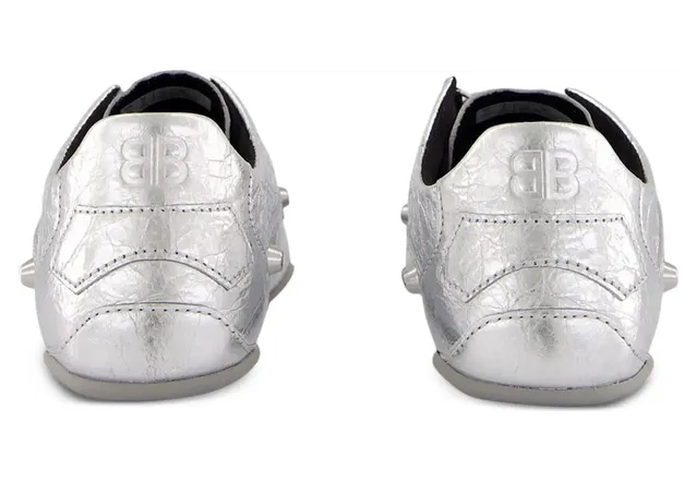 Balenciaga City Metallic Studded “Silver” (856693 WZCYL 8800) (4)