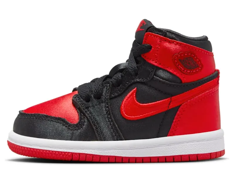 Jordan 1 Retro High OG TD Satin Bred “Black / White / University Red” (FD5305-061)