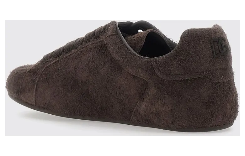 Dolce & Gabbana Portofino Soft Sneakers in Suede Calfskin Dark (CS2471A098187754) (2)