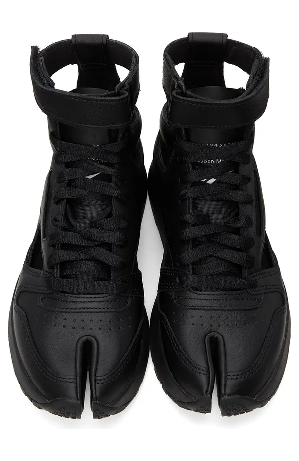 Maison Margiela Black Reebok Edition Tabi High-Top Sneakers (S37WS0569 P4241) (5)