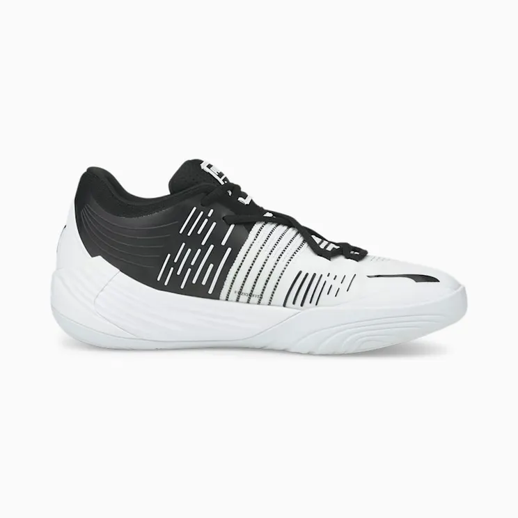 Puma Fusion Nitro basketbalschoenen Wit/Zwart (376639-01)