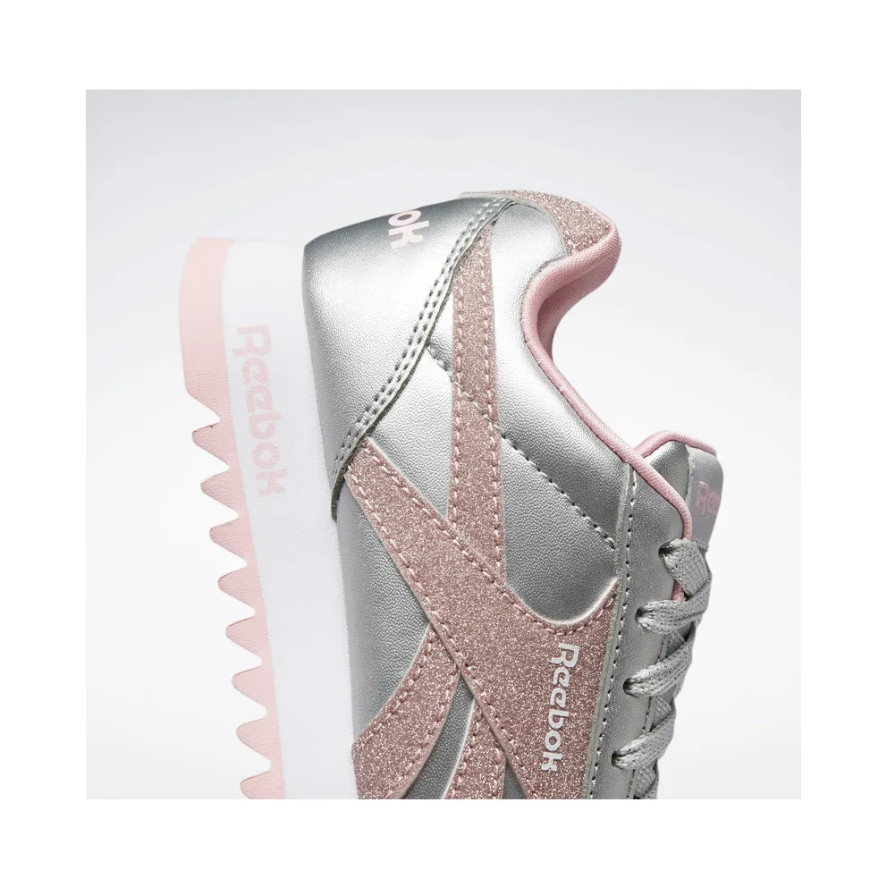 Reebok Royal Classic Jogger 2 Platform Shoes Silver Metallic / Pink Glow / Cloud White