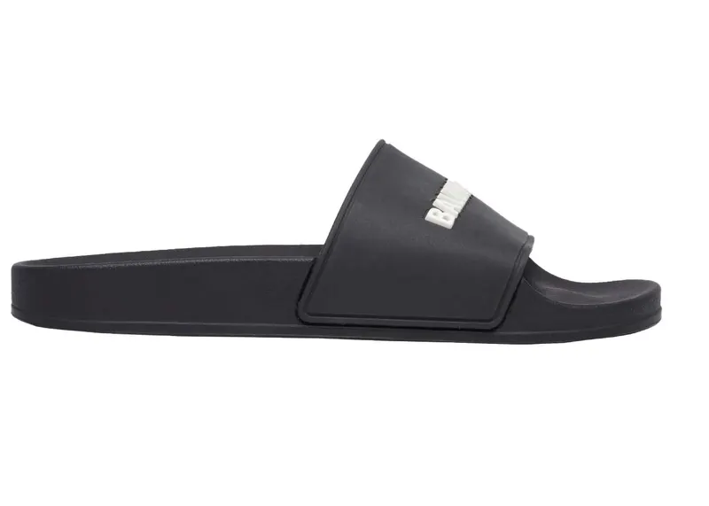 Balenciaga Pool Slide Black White (W) (565547W1S801006)