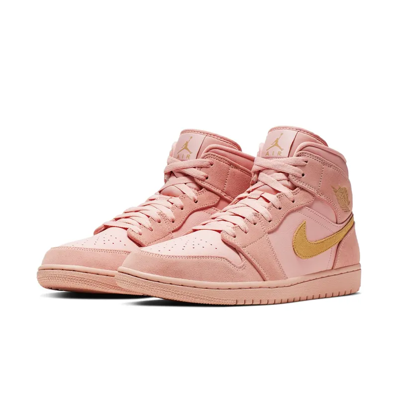 Air Jordan Nike AJ 1 Mid Coral Gold (2019) (852542-600)