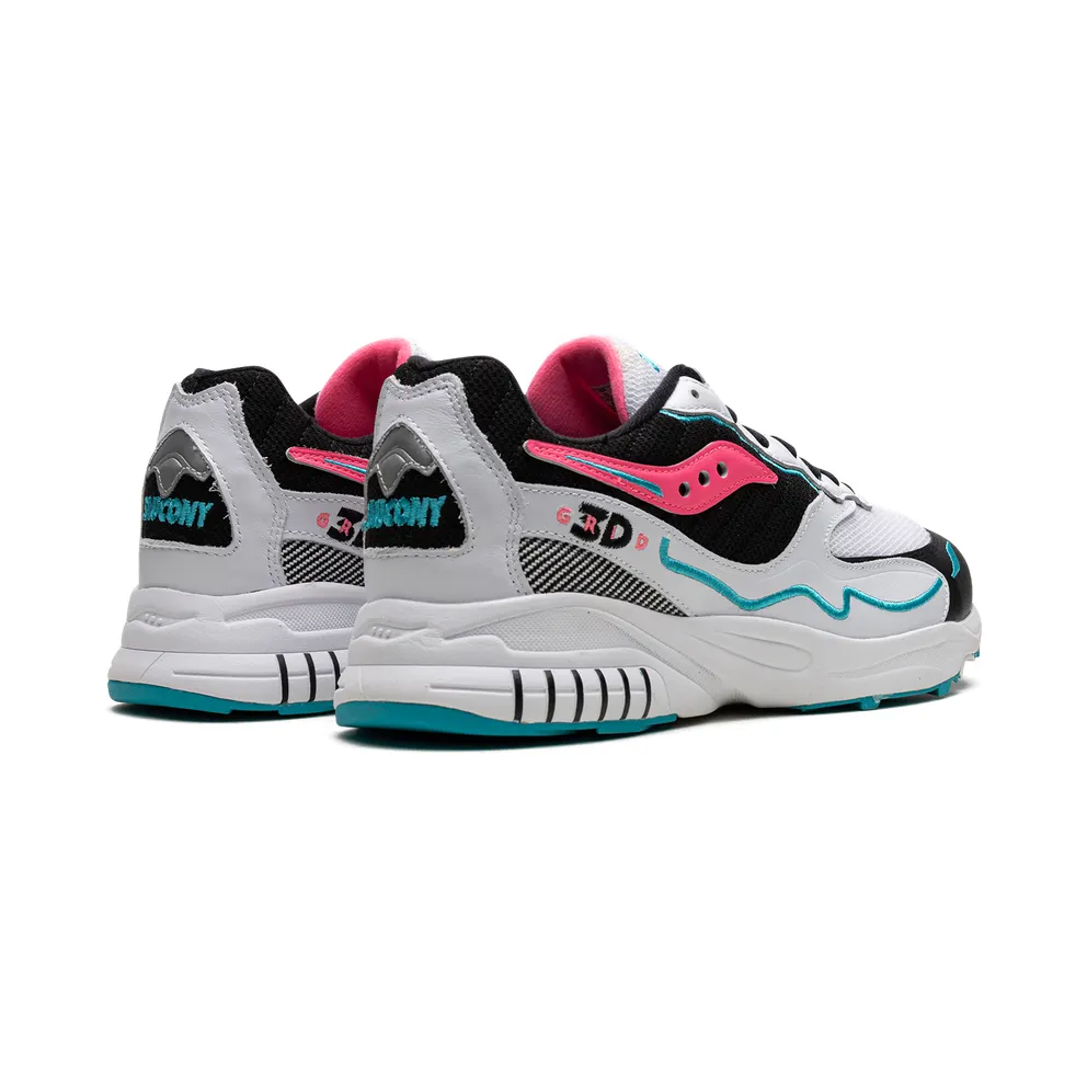 Saucony 3d Grid Hurricane “White Black Pink” (S70646-4)