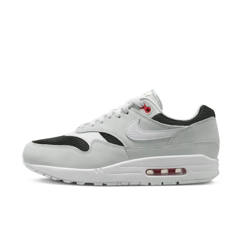 Nike Air Max 1 Premium Pure Platinum/Black/Sport Red/White (FD9081-001)