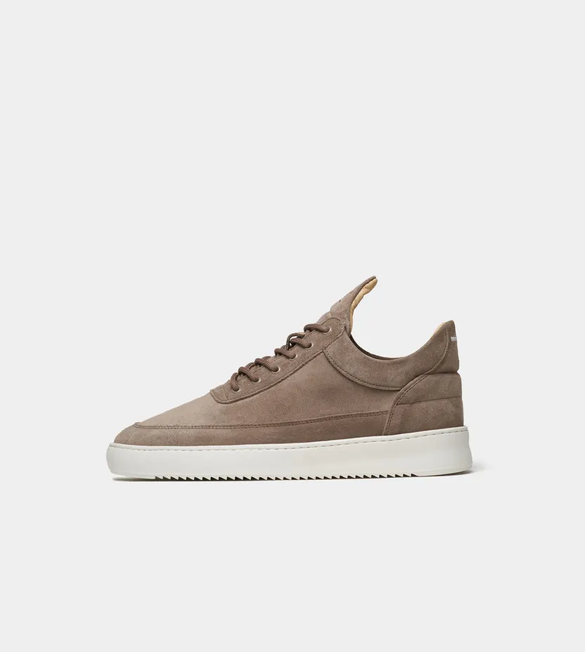 Filling Pieces Low Top Organic Suede Earth