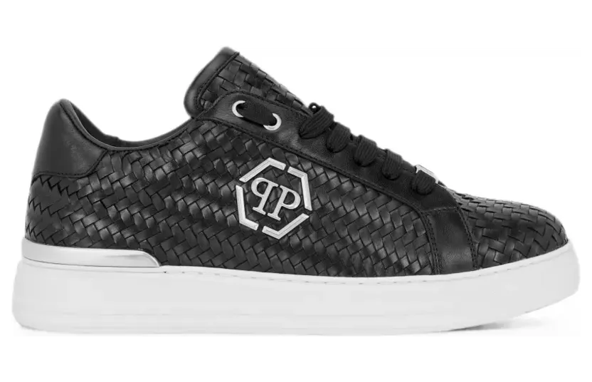Philipp Plein Gewebte Hexagon Sneakers – Schwarz (FAFSMSC4090PLE010N)