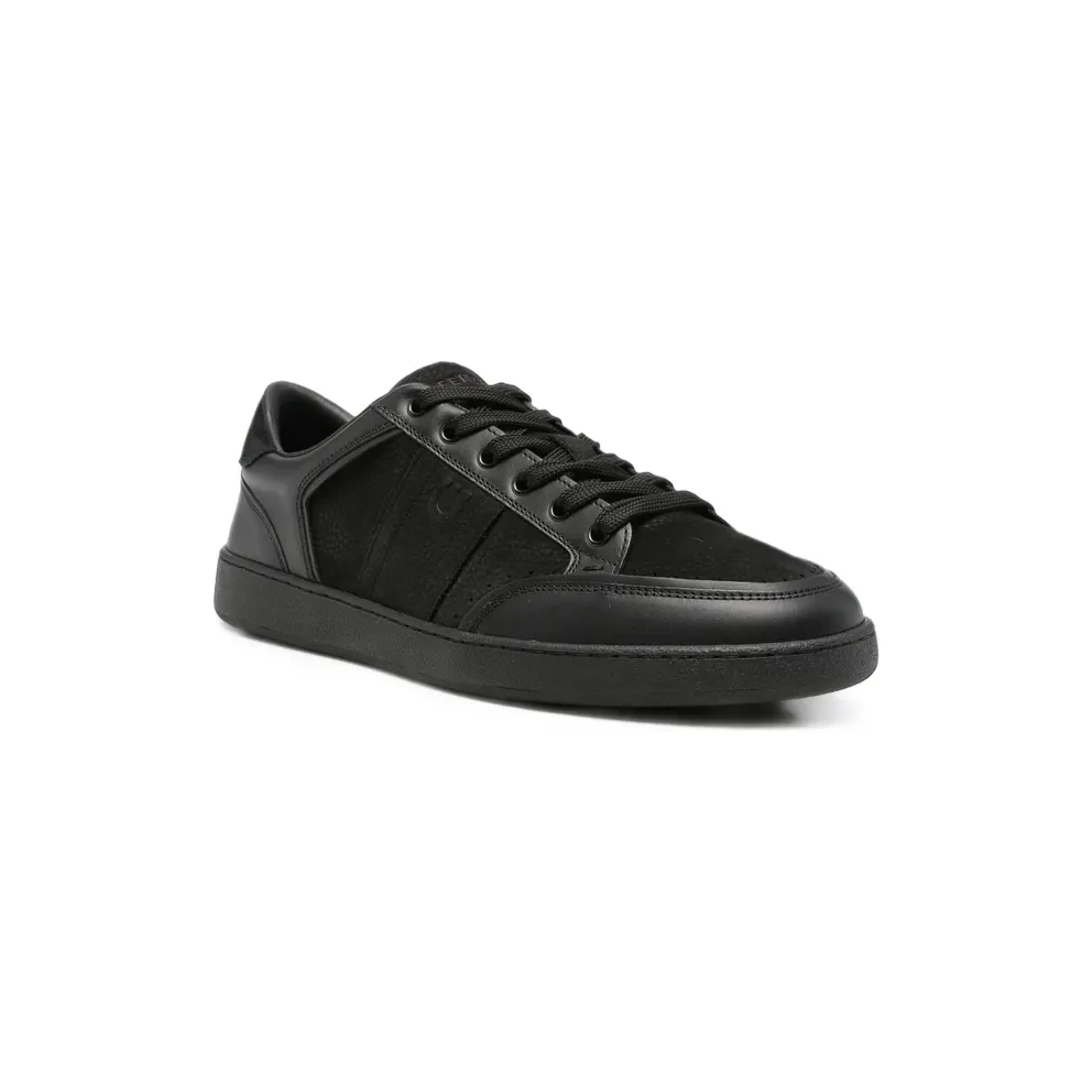 Ferragamo Gancini Panelled Leather “Black” (02B081 0798331 M Black)