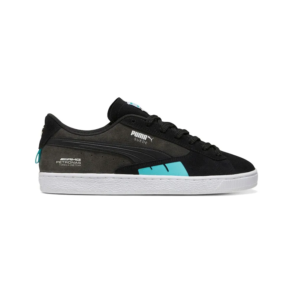 Puma Suede Mercedes-AMG Petronas Motorsport F1 Black Sheen Green (308024-01)
