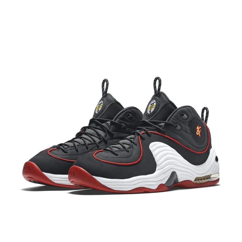Nike Air Penny II Miami Heat Black/White-University Red-Varsity Maize (333886-002)