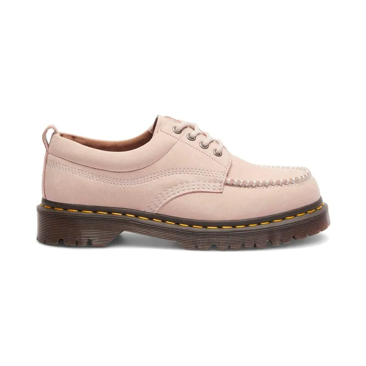 Dr. Martens Lowell Buttersoft Leather Moc Toe Shoes Powder Pink (40817650)