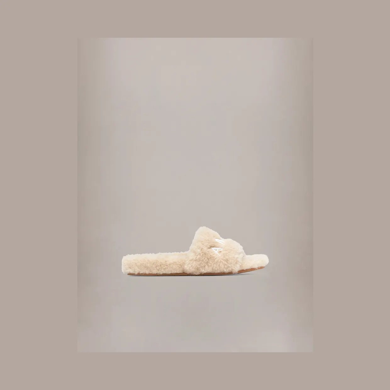 Amiri Shearling Slide “Natural” (AWFLFL1001-101)