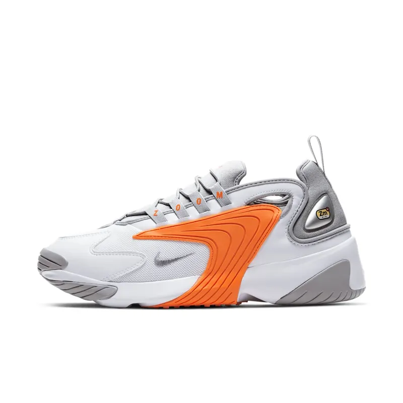 Nike Zoom 2K “White / Total Orange / Light Smoke Grey” (CW2372-100)