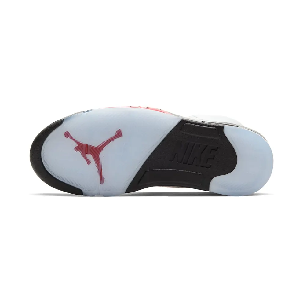 Air Jordan 5 Retro Fire Red Silver Tongue (2020) (DA1911-102)