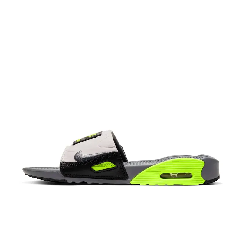 Nike Air Max 90 Slide Smoke Grey Volt Black (W) Smoke Grey/Volt-Black-Smoke Grey (CT5241-001)