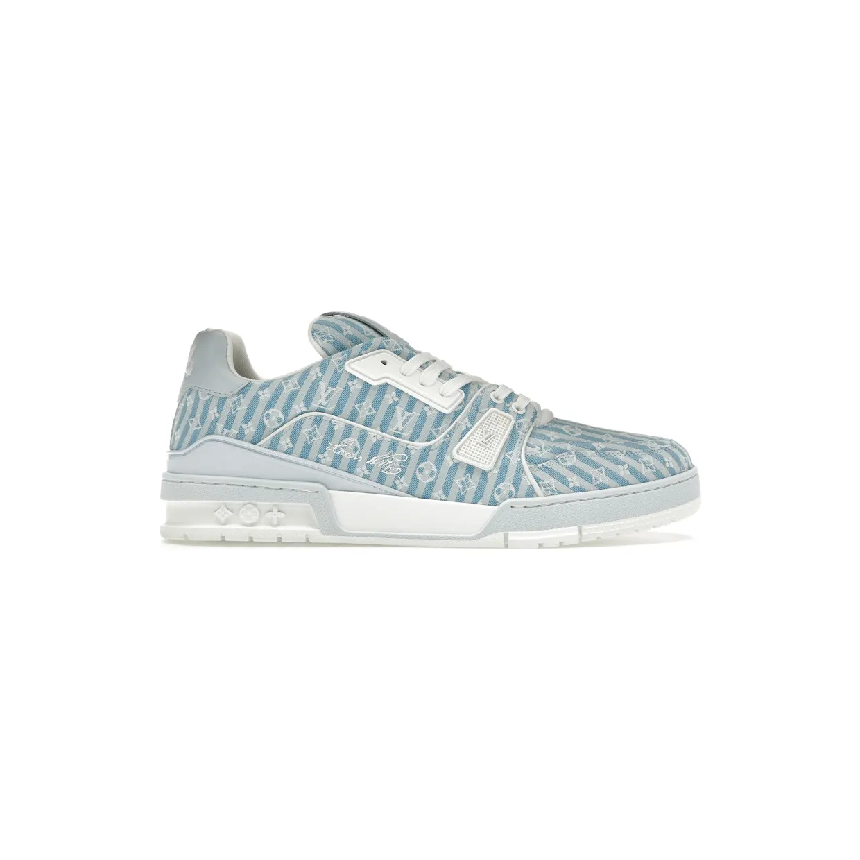 Louis Vuitton Trainer Blue Stripe Monogram (1ABG1L)