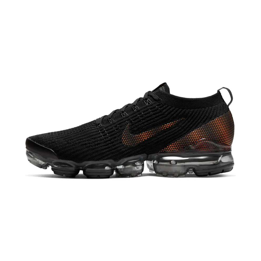 Nike Air VaporMax Flyknit 3 Black Total Orange Dark Smoke Grey (CU1926-001)