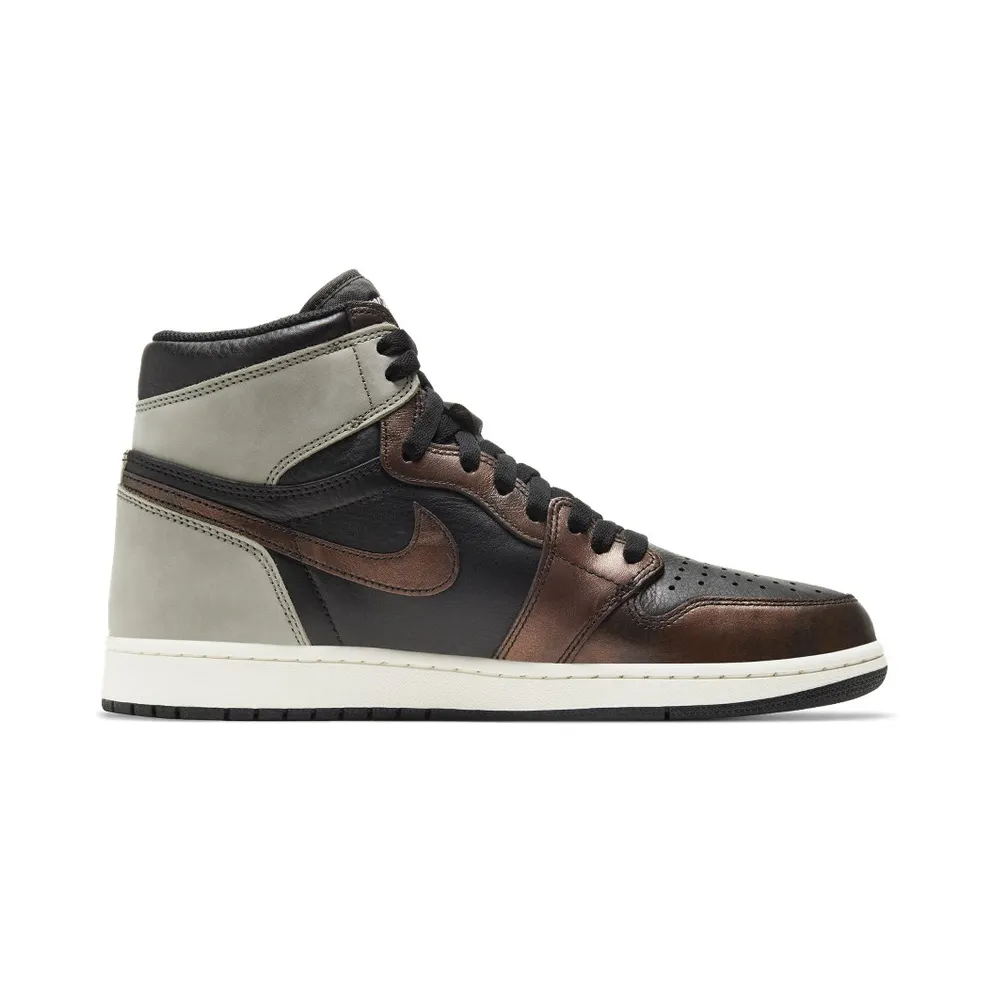 Jordan 1 Retro High Patina – “Black / Grey / Rust” (555088-033)