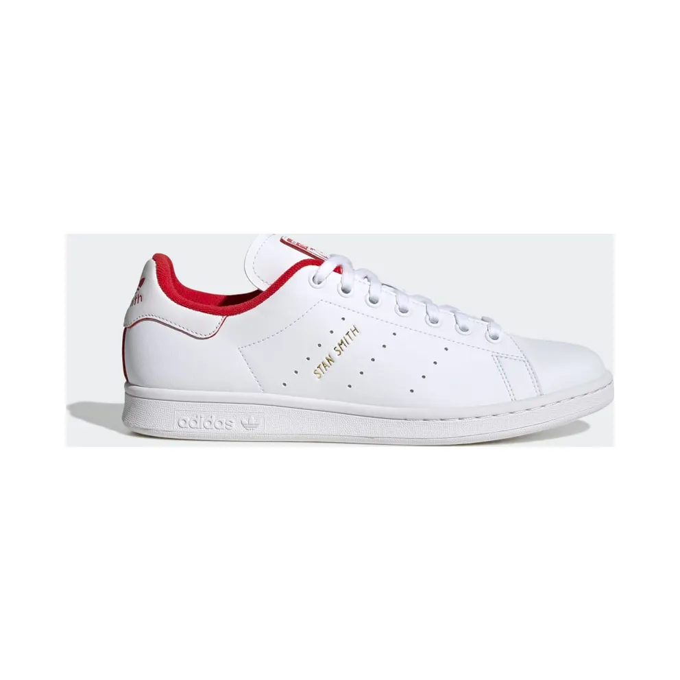 adidas Stan Smith Schuh Cloud White / Scarlet / Gold Metallic (GX4463)