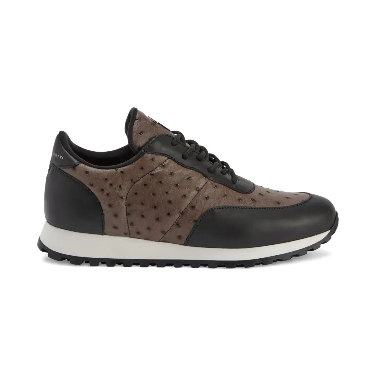Giuseppe Zanotti Jimi van struisvogelleer “Brown” (IU10057K46)