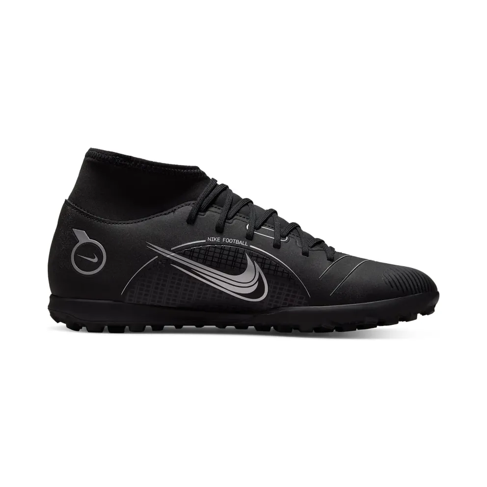 Nike Superfly 8 Club TF “Black / Medium Ash / Metallic Silver” (DJ2909-007)