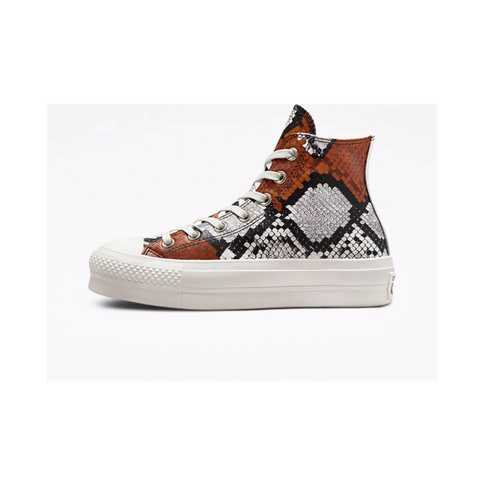 Converse Authentic Glam Platform Chuck Taylor All Star Vintage White/Black/Orange (573082C)