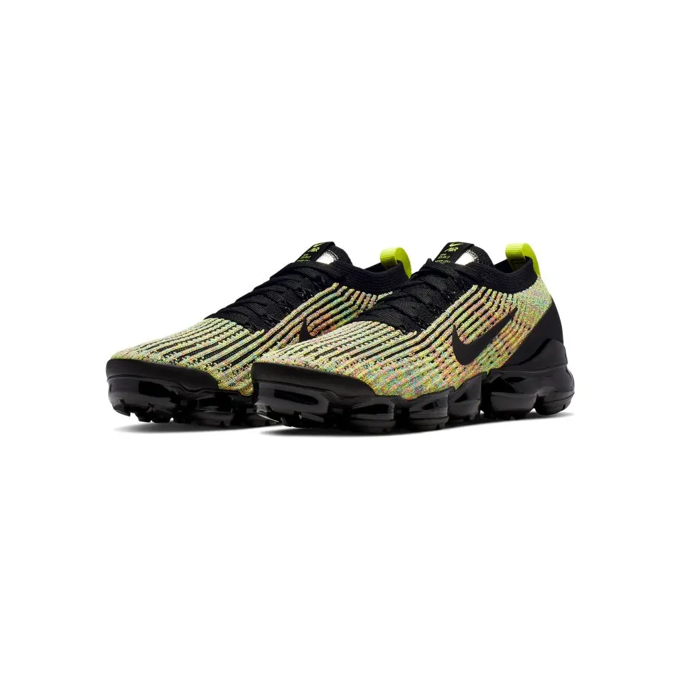 Nike Air VaporMax Flyknit 3 Multi-Color (W) Black/Black-Volt-Blue Lagoon-Racer Pink-Electro Green (AJ6910-004)