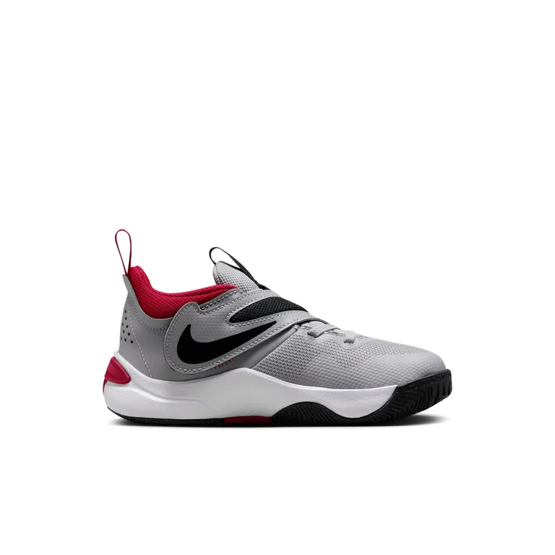 Nike Team Hustle D 11 Cement Grey Black White Gym Red (DV8994-006)