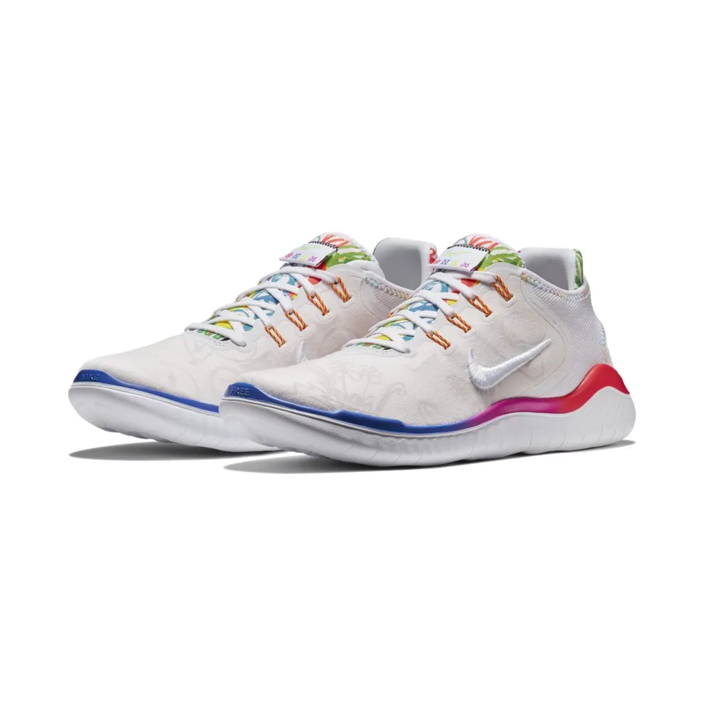 Nike Free RN 2018 Flabjacks White/Fuchsia Blast-Dynamic Yellow-Black (AH3966-100)