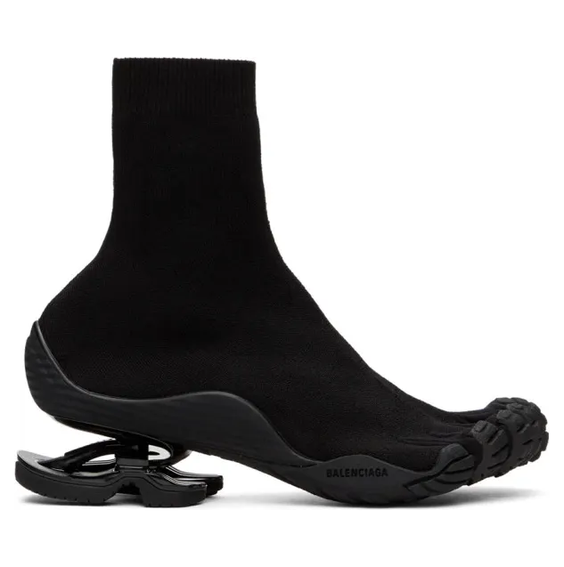 Balenciaga Black Toe High-Top Sneakers (636912-W3BE1)