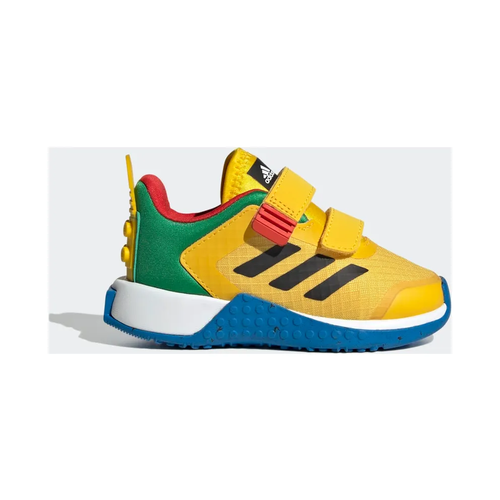 adidas Sport DNA x LEGO® Lifestyle Two-Strap Hook-and-Loop Schuh Eqt Yellow / Core Black / Shock Blue (HQ1308)