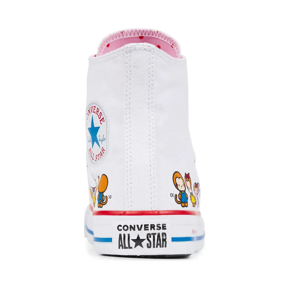 Converse Chuck Taylor All-Star Hi Hello Kitty White White/Prism Pink-White (162944C)