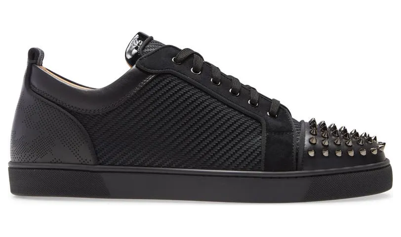 Christian Louboutin Louis Junior Spikes Orlato Flat Black (3210383B142)