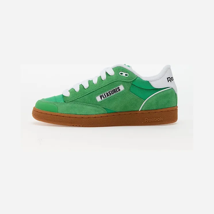 Pleasures x Reebok Club C Bulc “Spring Green / White / Gum” (RMIA054C99MAT0015055)