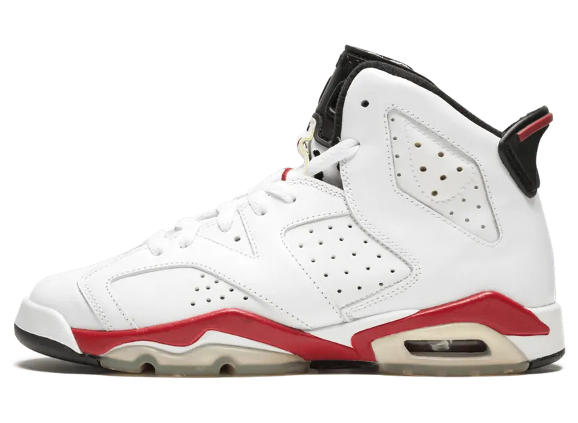 Jordan 6 Retro White Varsity Red (GS)