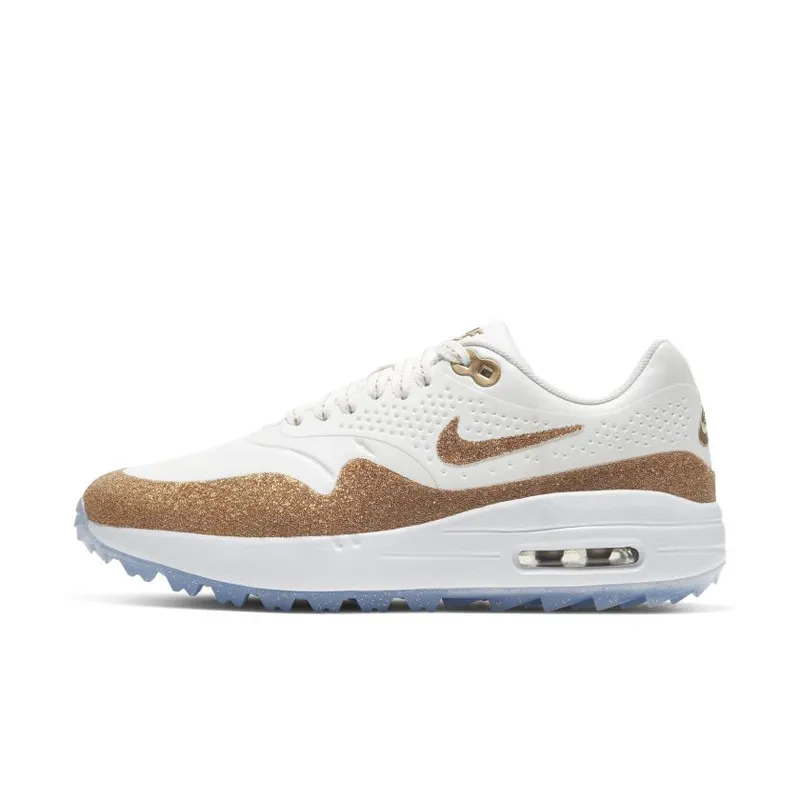 Nike Air Max 1 Golf Swarovski (W) Summit White/White-Metallic Gold (BV0658-111)