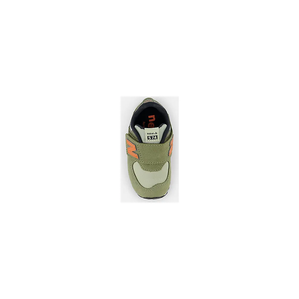 New Balance 574 Hook and Loop Dark Olivine Infield Clay (NW574SOF)